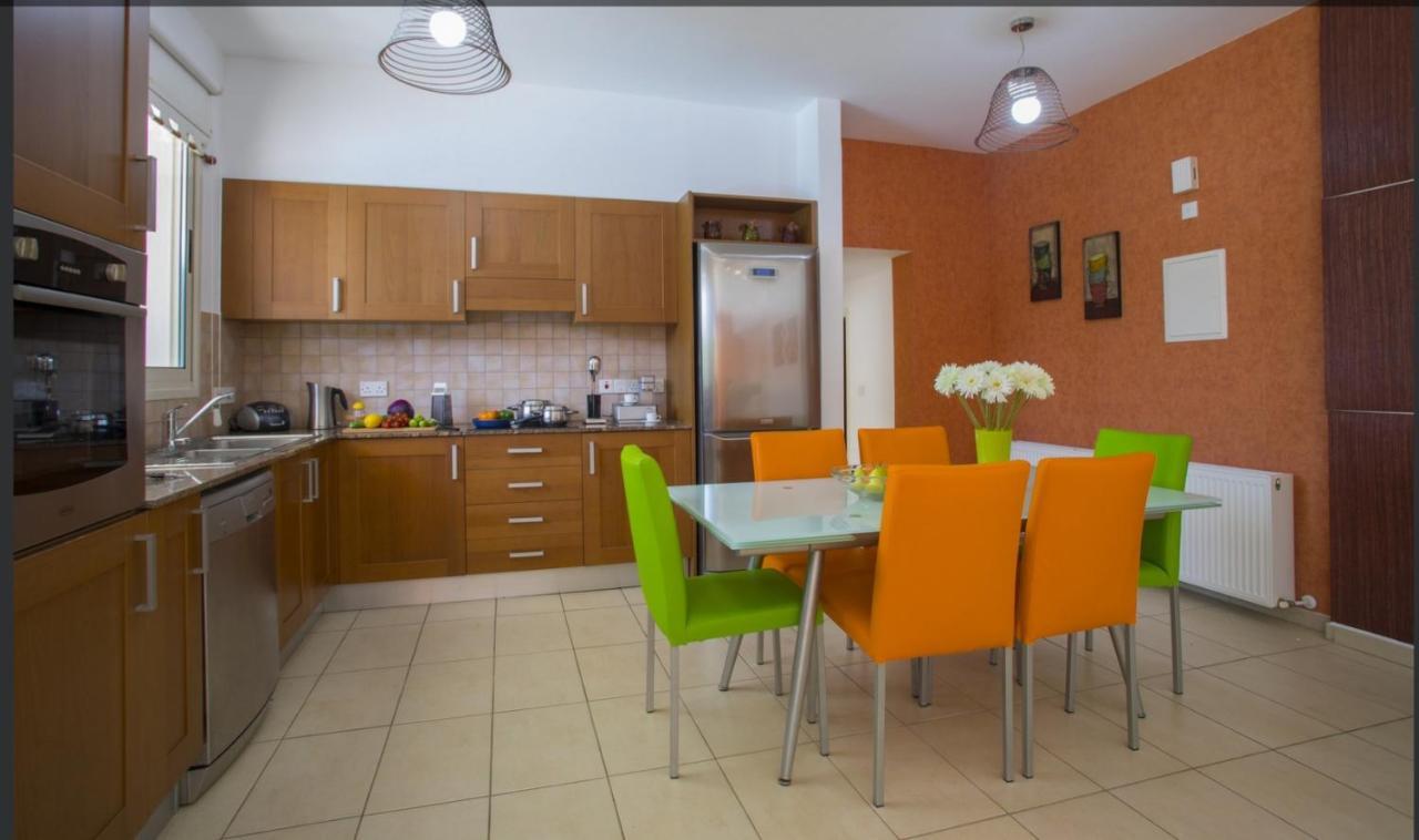 Soothing Sunset Villa With Private Pool, 200M From The Beach Перволия Екстериор снимка