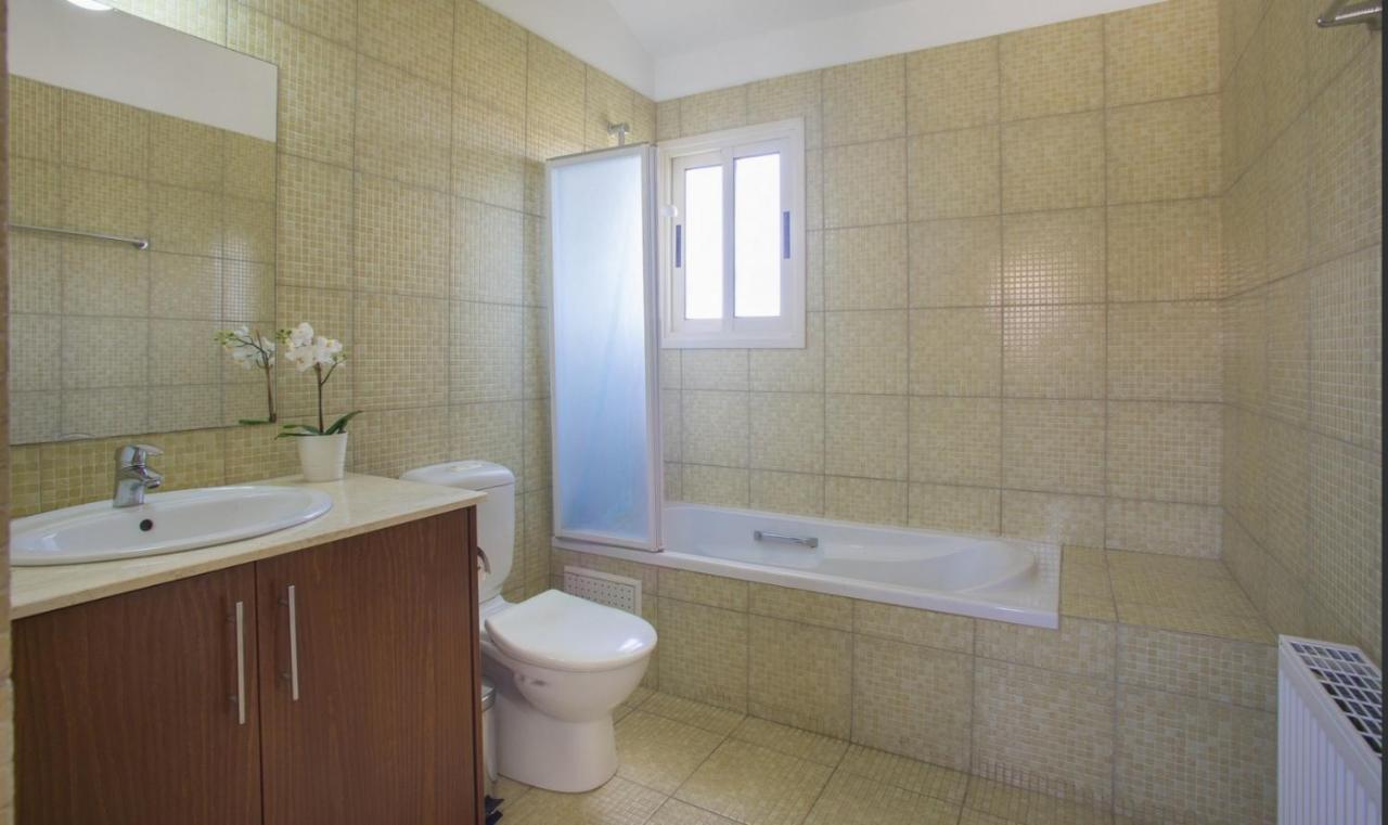 Soothing Sunset Villa With Private Pool, 200M From The Beach Перволия Екстериор снимка